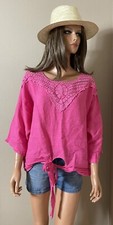 Tunique blouse rose oversize