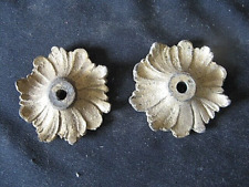 ++"509.16" 2 BRONZE BOBECHES CUPS FOR CHANDELIER HANGING CHANDELIER