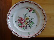 LUNEVILLE CHINA ANTIQUE CAKE PLATE PIEDOUCHE FAIENCE