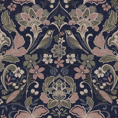 Papier peint motif floral - papier,