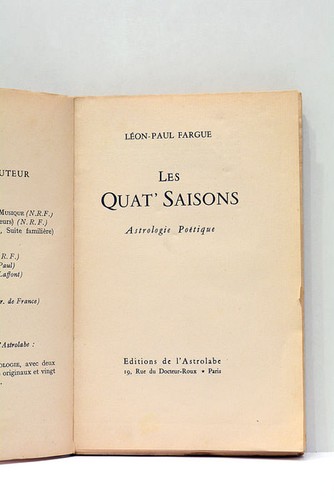 Livre ancien fargue les - livre,