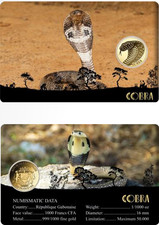 Pièce d'or Cobra 1/1000 oz