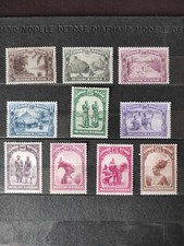 1931/37 Congo Belge 10 timbres n° 168/177 Neufs *