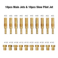 20Pcs Carburetor Main Jet Kit Set Slow/Pilot Jet Main Fit For PWK PE Mikuni OKO