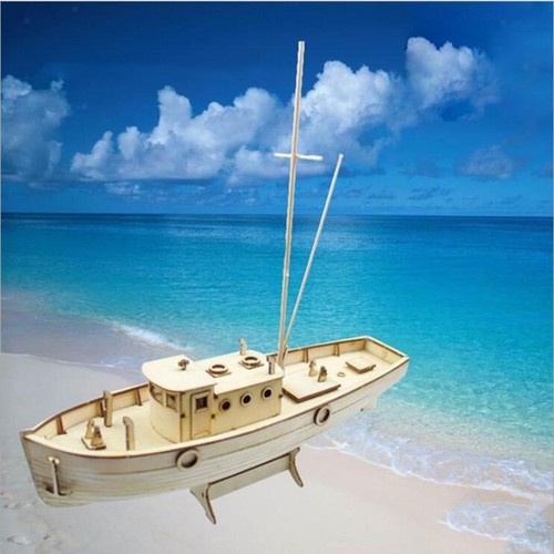 Bateau pêche bois 1 - pêche, 1:30