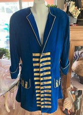 1776 HAMILTON, WASHINGTON, NAPOLEON Blue & Gold Professional Grade COSTUME COAT