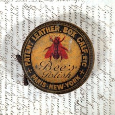 Boîte de cirage ancienne « Bee’s Polish » – Paris New York