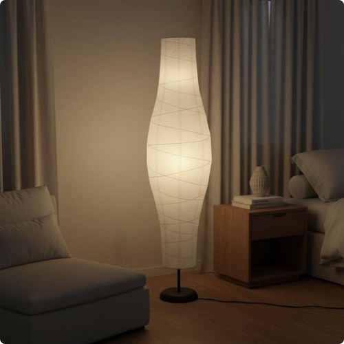 Lampadaire abat jour - à, strié