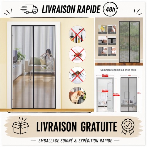 Mycarbon moustiquaire porte - moustiquaire,