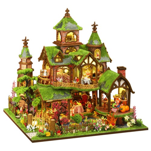 Maquette chalet forêt - chalet, en
