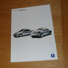 Peugeot 206 CC Coupe Cabriolet Brochure 2004