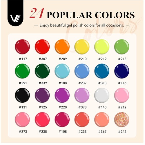 Complete piece gel nail kit - 42-piece,