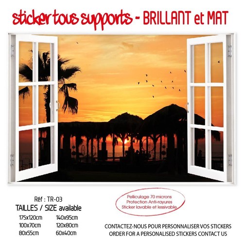 Sticker trompe oeil - trompe, l'oeil