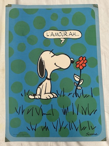 Affiche vintage snoopy - affiche,