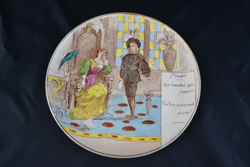 Ancienne assiette creil - ancienne,