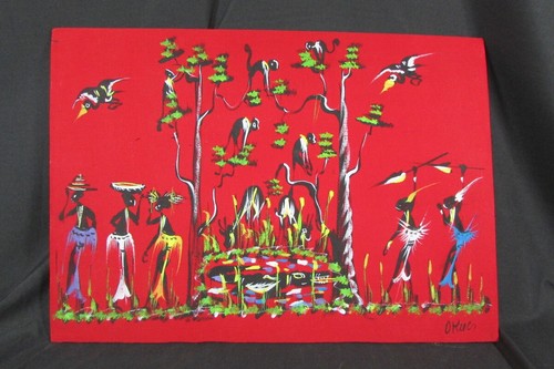 Vintage peinture africaine - vintage,