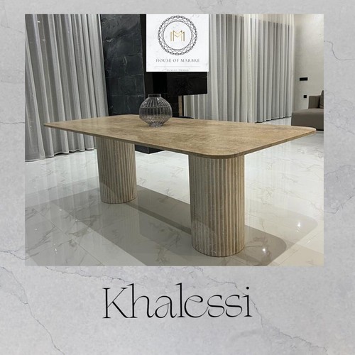 Table manger travertin - a,