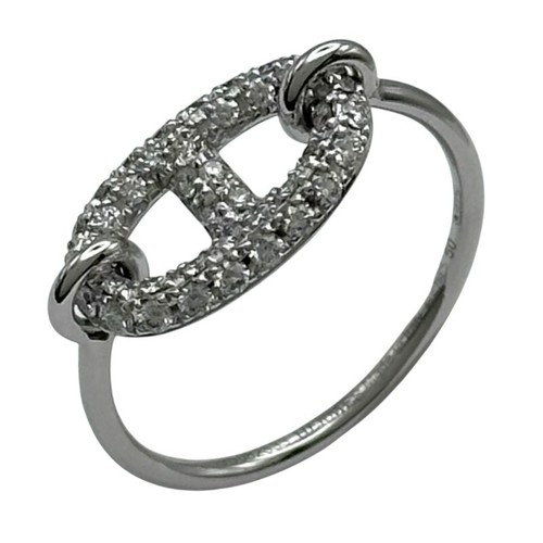 Bague hermès rondo blanc - bague, or