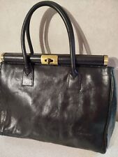 HEGAXONA Sac Cabas Cuir Noir