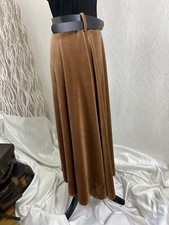 Jupe longue fluide brun Victoria - TU