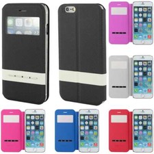 Accessoire Housse Coque Etui S-View Flip Cover Apple iPhone 6S 4,7" +Film Stylet