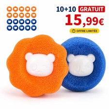 20x Boules Anti-Poils Machine