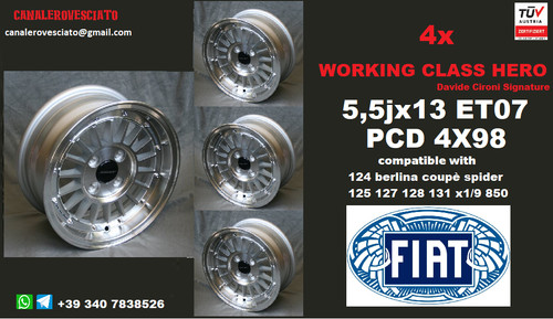 Jantes pouces 4x98 fiat - jantes, 13