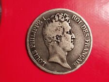 1 pièce de 5 Francs 1830A  Louis Philippe I ,Tete Nue ,Tranche en Creux