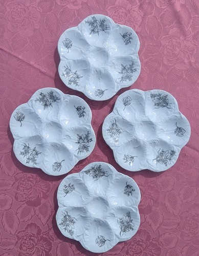 Assiettes huîtres blanc - 4,