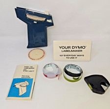 Dymo 1700 Labelmaker with 2 Wheels Manual and Partial Label Tape Works