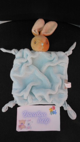Doudou plat plume lapin beige - doudou,