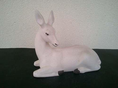 Biche couchee art deco - biche,