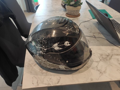 Casque moto scorpion - casque, blanc