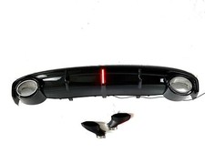 DIFFUSEUR NOIR BRILLANT LOOK RS7 POUR AUDI A7 S7 PHASE 1 DE 2011-09/2014 SLINE