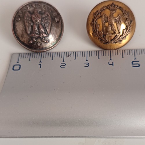 Lot boutons militaria métal - 2,