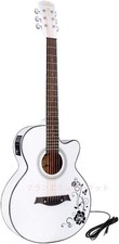 Cypress Wood Acoustic Guitar 40" Beginner Folk, New