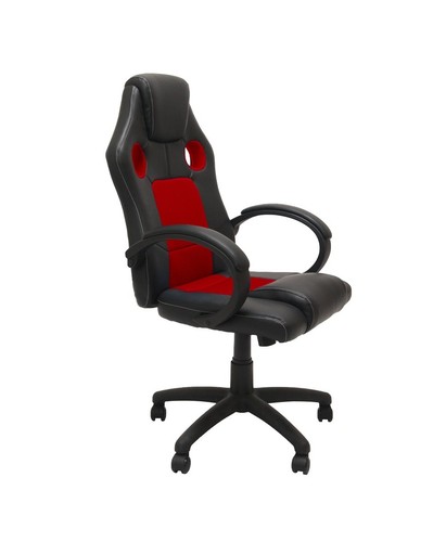 Fauteuil pivotant enzo rouge - pivotant,