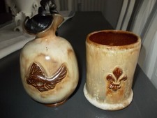 Pichet et chope en grès années 40  du céramiste belge Roger Guérin (1869-1954)