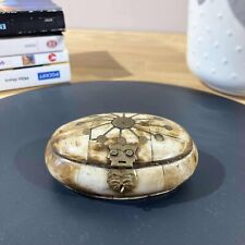 Horn and Bronze Box Antique Craft Vintage Oriental Decor 1920