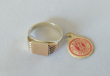 ANTIQUE 18K GOLD SOLID SILVER ART DECO KNIGHT RING New From Stock #1
