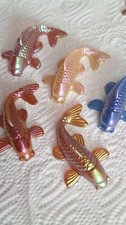 lot 5 carpe koi résine cabochons loisirs créatif création bijoux ou autres