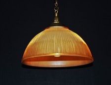 Original Prismatic Holophane large ceiling pendant light mid-century C-1960s