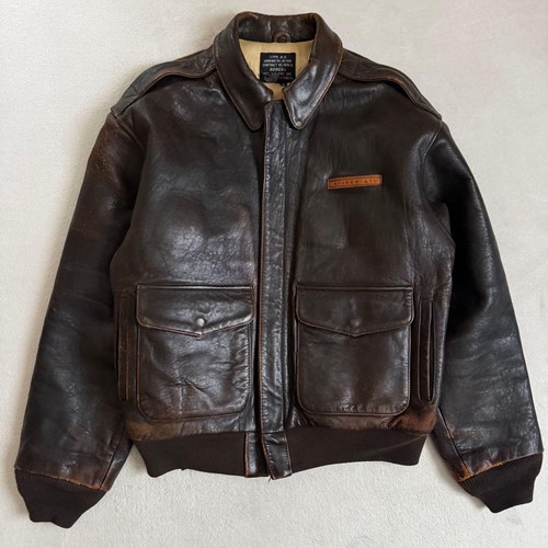 Avirex blouson cuir veste - cuir, a-2