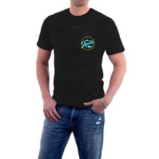 Amity Badge T-shirt Jaws Beaches are Open Shark Movie Front Back Tribute tee