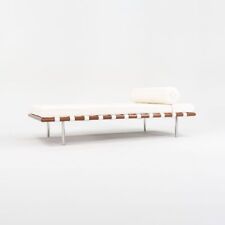 2023 Mies van der Rohe for Knoll Barcelona Daybed in White Leather, Model 258L