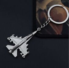 Silver Alloy Fighter Plane Keychain, Keychain.