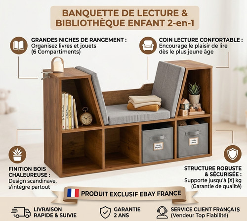 Banc rangement - de, /