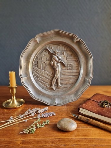 Assiette murale vintage - assiette, en