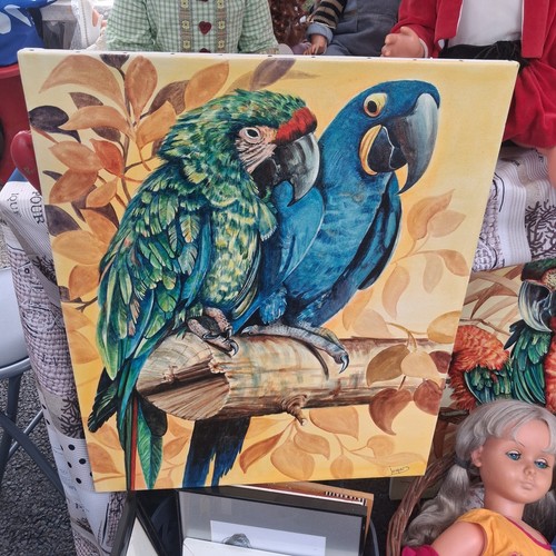 Peinture sur toile signée
