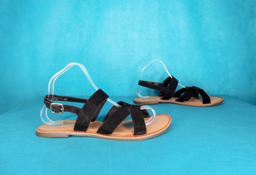 Sandales kickers cuir noir - cuir,